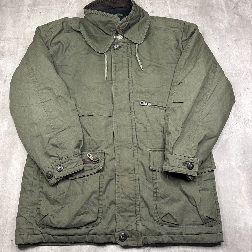 Towne London Fog Women's Green Weather Resistant Outdoor  Utility Jacket Sz M